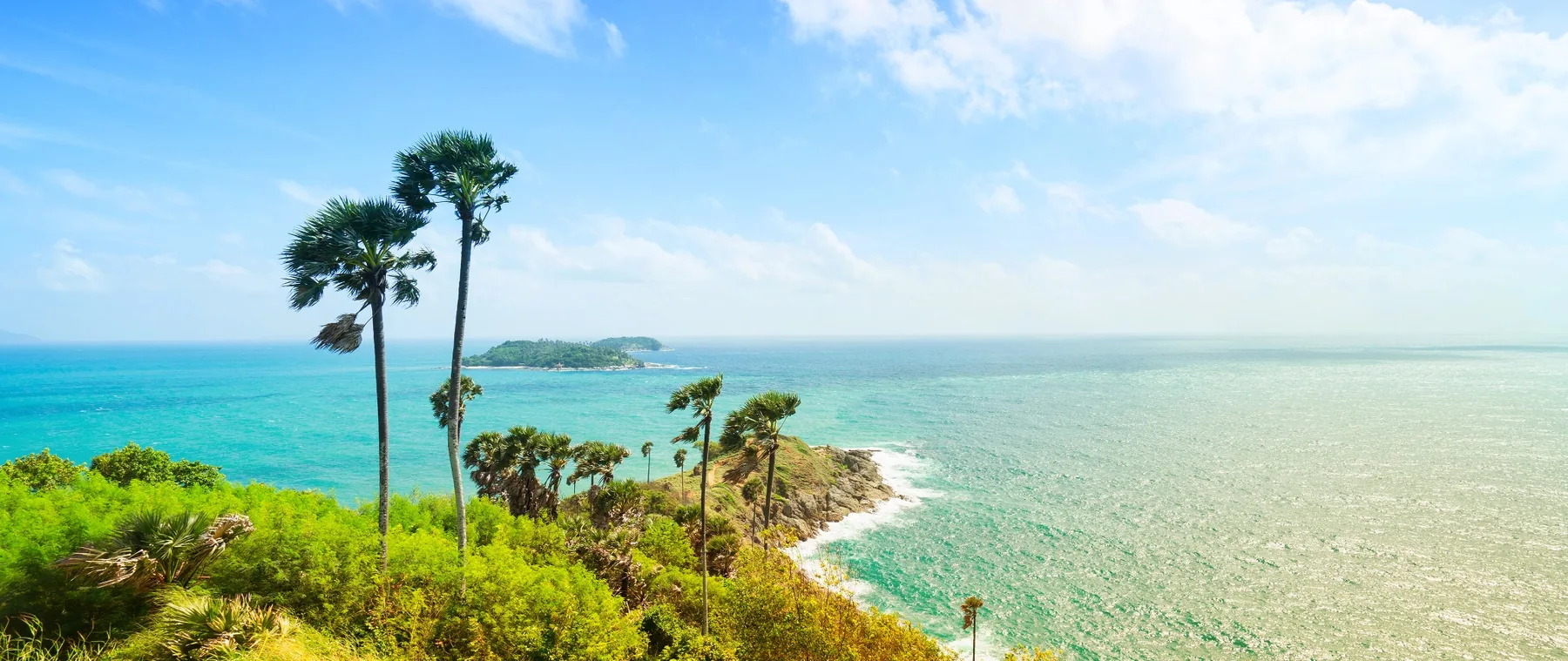 Kusten på Phuket i Thailand